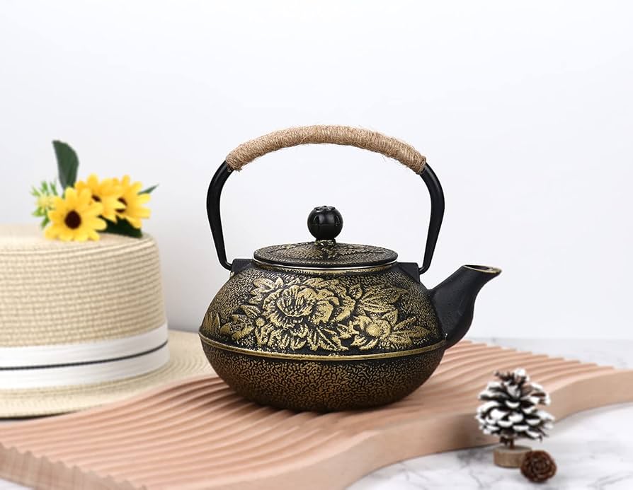 やかん／鉄瓶／茶釜 Amazon | CJYOMY 鉄瓶 直火可 IH調理器対応 やかん 鉄びん 鉄器